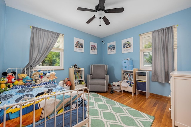 335 Letchworth Ave, Columbus, OH 43204 - bedroom featuring wood finished floors and a ceiling fan