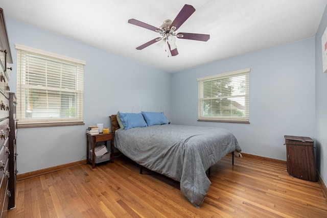 335 Letchworth Ave, Columbus, OH 43204 - bedroom featuring light wood-style floors and ceiling fan