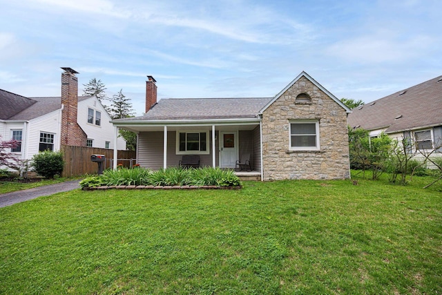 335 Letchworth Ave, Columbus, OH 43204 - ranch-style home featuring stone siding and covered porch