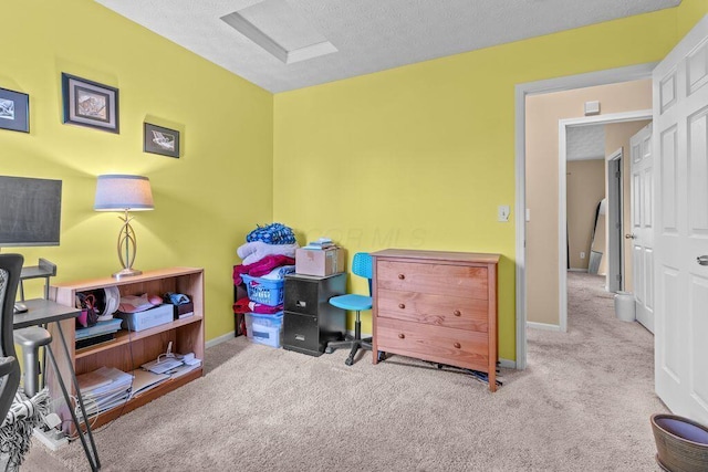 7780 Freesia St Unit 228, Blacklick, OH 43004 - carpeted office with baseboards and a textured ceiling