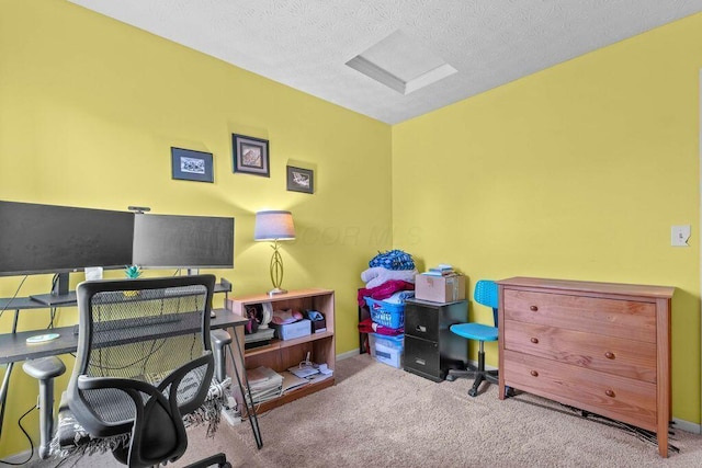 7780 Freesia St Unit 228, Blacklick, OH 43004 - carpeted office featuring attic access and a textured ceiling