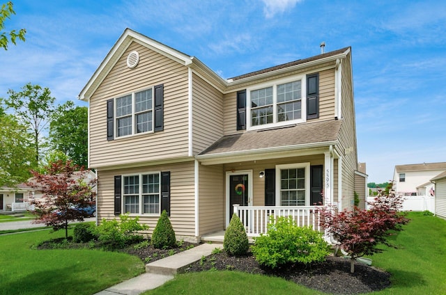 5595 Marshfield Dr, Westerville, OH 43081 - view of front of house featuring covered porch
