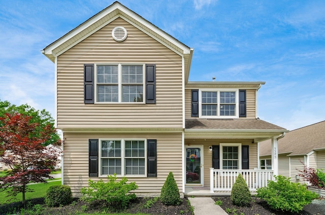 5595 Marshfield Dr, Westerville, OH 43081 - view of front of home featuring covered porch