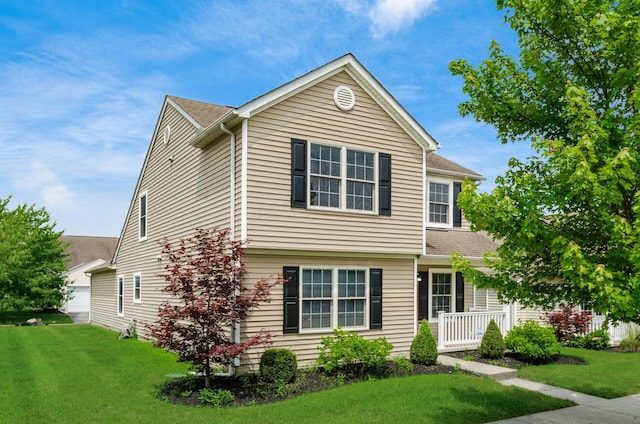 5595 Marshfield Dr, Westerville, OH 43081 - view of front of house with a front lawn and a shingled roof
