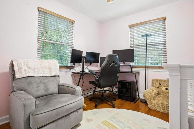 208 S Stanwood Rd, Bexley, OH 43209 - office area with wood finished floors