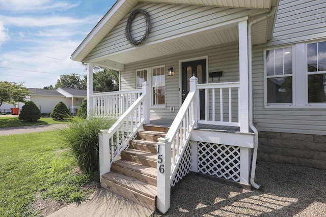 156 E Postal Ave, Newark, OH 43055 - property entrance featuring covered porch