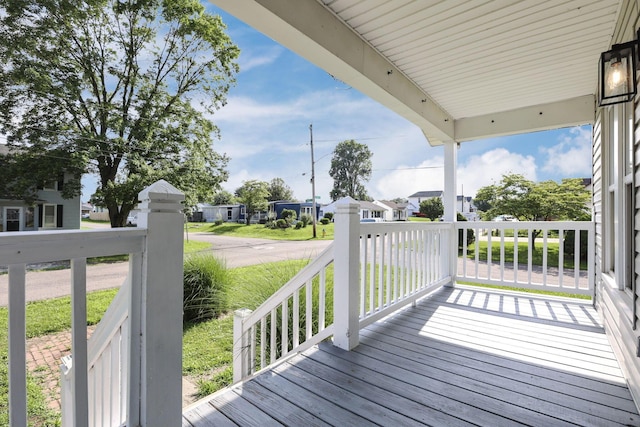 156 E Postal Ave, Newark, OH 43055 - wooden porch featuring a residential view