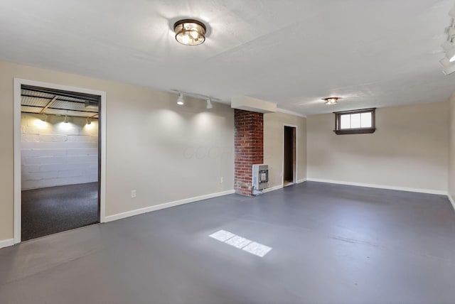 156 E Postal Ave, Newark, OH 43055 - below grade area featuring heating unit and track lighting