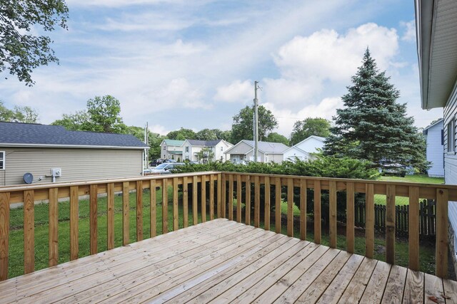 156 E Postal Ave, Newark, OH 43055 - wooden terrace with a residential view and a yard