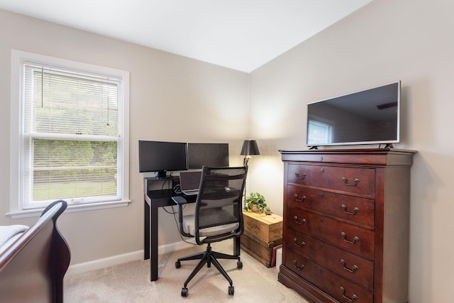 2222 Harwitch Rd, Columbus, OH 43221 - home office with light colored carpet and baseboards