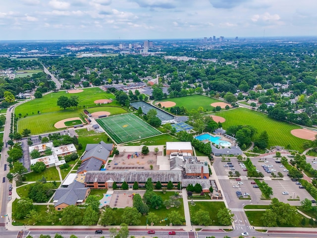 2222 Harwitch Rd, Columbus, OH 43221 - drone / aerial view of a pool