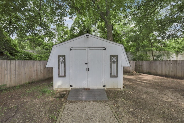 5252 Roche Pl, Columbus, OH 43229 - view of shed featuring a fenced backyard