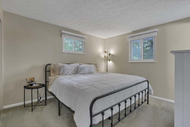 5252 Roche Pl, Columbus, OH 43229 - carpeted bedroom featuring a textured ceiling and multiple windows