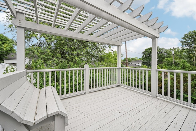 2361 Middlesex Rd, Upper Arlington, OH 43220 - wooden deck with a pergola