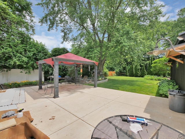 800 Spring Rd S, Westerville, OH 43081 - view of patio / terrace featuring a gazebo