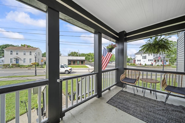 94 W Waterloo St, Canal Winchester, OH 43110 - sunroom / solarium featuring a residential view and plenty of natural light