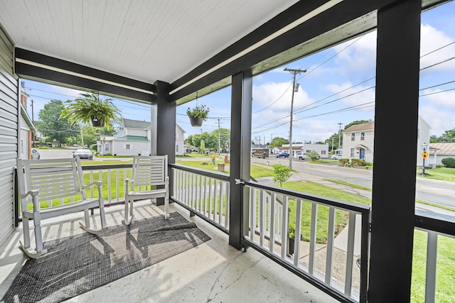 94 W Waterloo St, Canal Winchester, OH 43110 - covered porch featuring a residential view