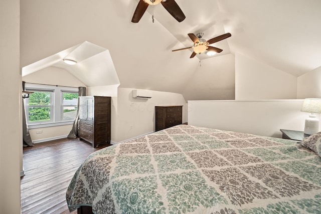 94 W Waterloo St, Canal Winchester, OH 43110 - bedroom with lofted ceiling, wood finished floors, and ceiling fan