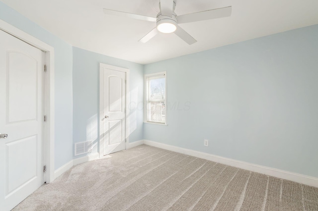 786 Ann St, Columbus, OH 43206 - unfurnished bedroom featuring carpet, a closet, and ceiling fan