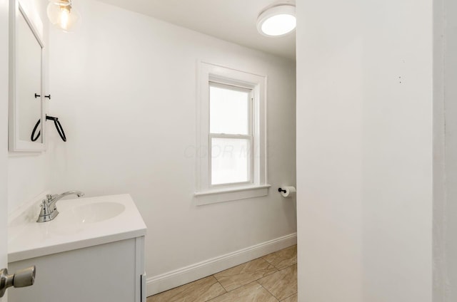 786 Ann St, Columbus, OH 43206 - bathroom featuring vanity and baseboards