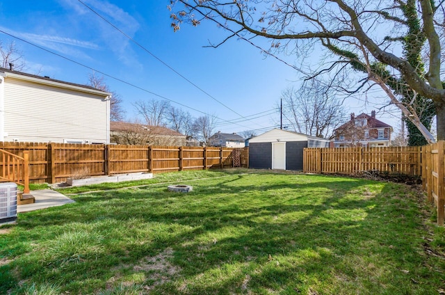 786 Ann St, Columbus, OH 43206 - fenced backyard with a storage unit