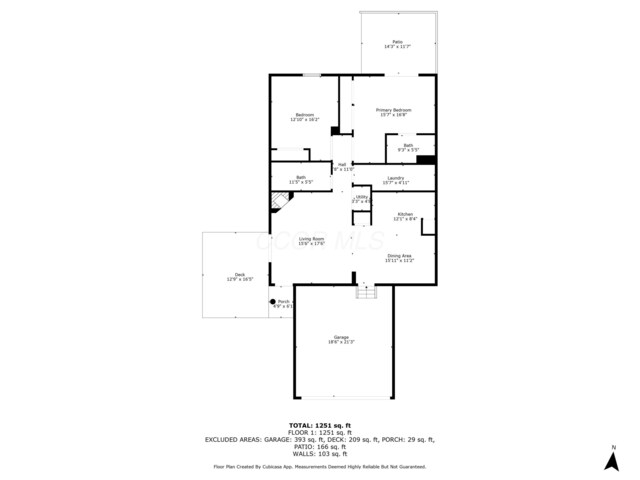 4686 Parrau Dr Unit 64A, Columbus, OH 43228 - view of room layout