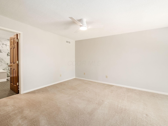 6003 Dunabbey Loop, Dublin, OH 43017 - carpeted spare room featuring ceiling fan and a textured ceiling