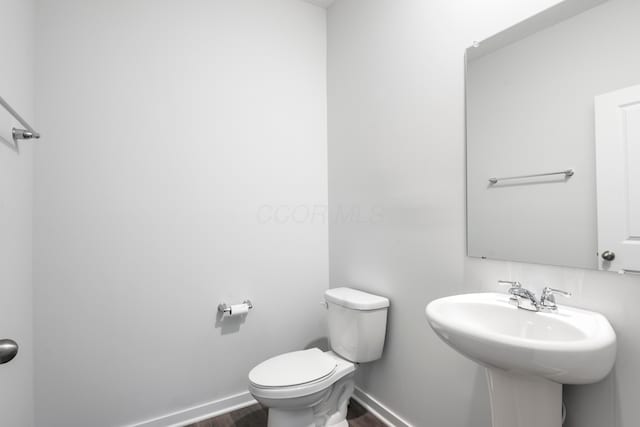 165 Norland Dr, Pickerington, OH 43147 - bathroom featuring toilet and wood finished floors