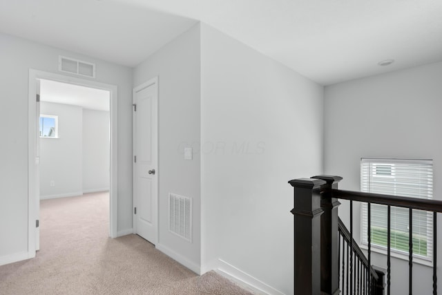 165 Norland Dr, Pickerington, OH 43147 - hallway featuring an upstairs landing, carpet flooring, and healthy amount of natural light