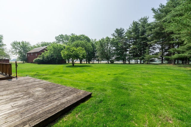 793 Waldo Fulton Rd, Waldo, OH 43356 - view of grassy yard featuring a deck