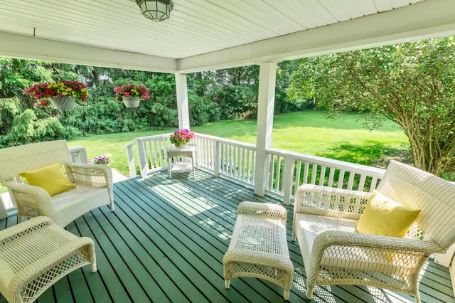 793 Waldo Fulton Rd, Waldo, OH 43356 - deck featuring a yard