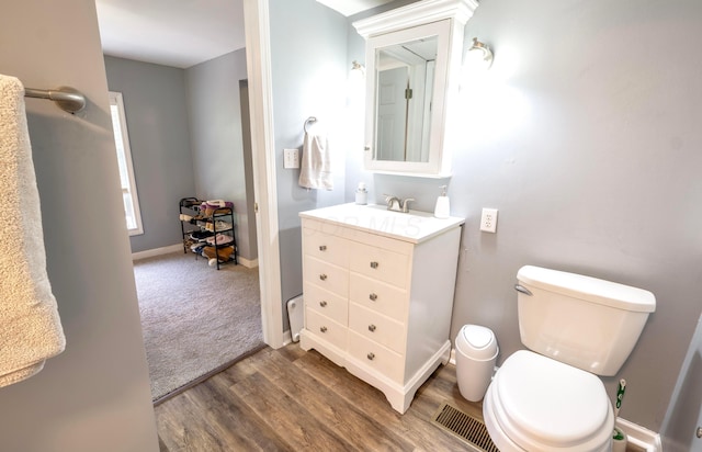 793 Waldo Fulton Rd, Waldo, OH 43356 - bathroom with vanity and wood finished floors