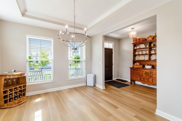 600 Courtright Dr E, Pickerington, OH 43147 - foyer featuring a chandelier, light wood-style flooring, and plenty of natural light