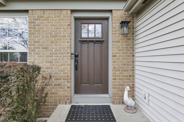 437 Barrington Rdg, Pataskala, OH 43062 - doorway to property with brick siding