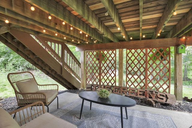 437 Barrington Rdg, Pataskala, OH 43062 - view of patio / terrace with stairway
