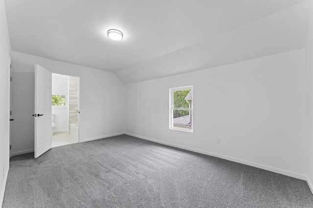 137 E Morrill Ave, Columbus, OH 43207 - additional living space featuring carpet floors and vaulted ceiling