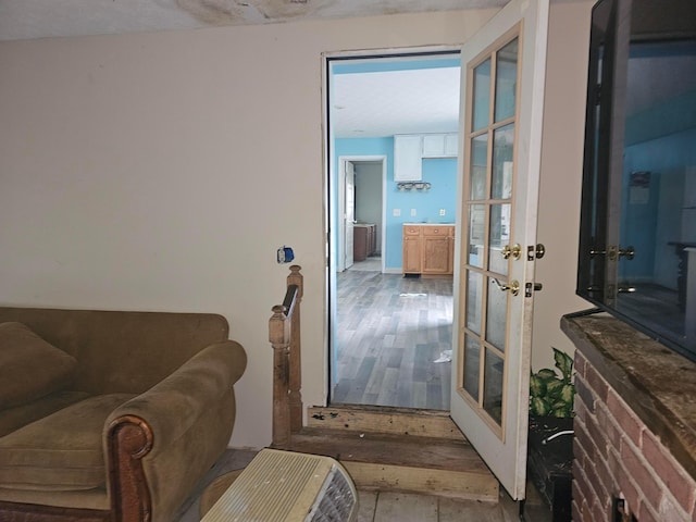 710 Glendower Ave, Columbus, OH 43207 - living room featuring wood finished floors and french doors