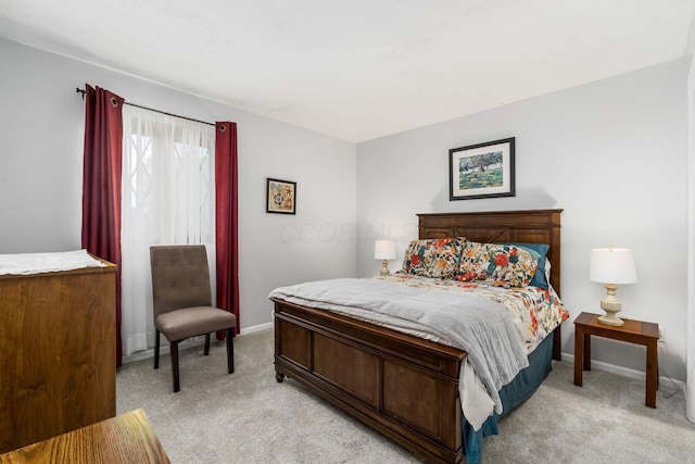 2740 Mitzi Dr, Columbus, OH 43209 - bedroom with light carpet and baseboards