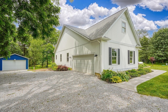 3663 Cedar Hill Rd NW, Canal Winchester, OH 43110 - view of home's exterior with a shingled roof and an outdoor structure