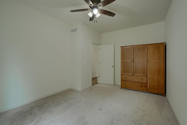 3663 Cedar Hill Rd NW, Canal Winchester, OH 43110 - unfurnished bedroom with light colored carpet and ceiling fan