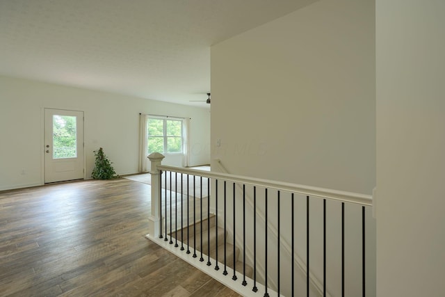 3663 Cedar Hill Rd NW, Canal Winchester, OH 43110 - corridor featuring an upstairs landing and wood finished floors