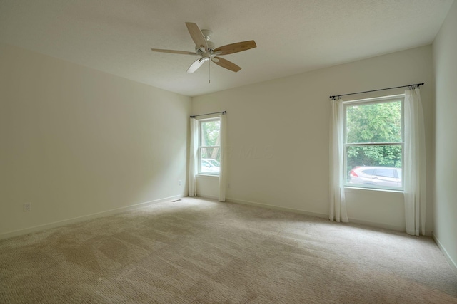 3663 Cedar Hill Rd NW, Canal Winchester, OH 43110 - empty room featuring ceiling fan and light colored carpet