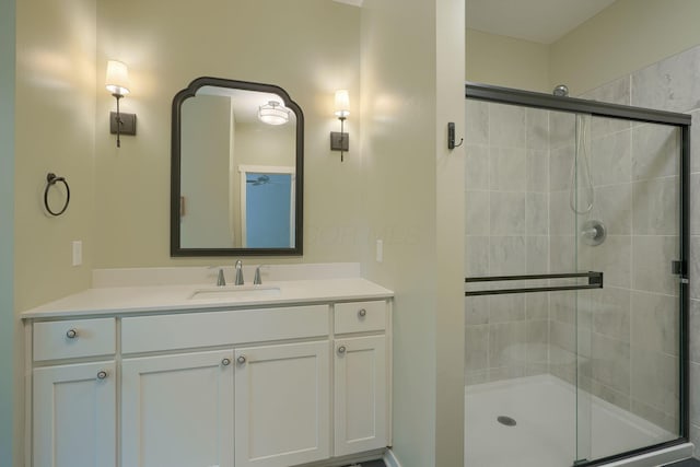 3663 Cedar Hill Rd NW, Canal Winchester, OH 43110 - bathroom featuring a stall shower and vanity