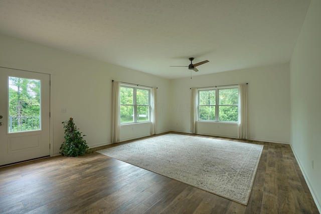 3663 Cedar Hill Rd NW, Canal Winchester, OH 43110 - spare room with ceiling fan, plenty of natural light, and wood finished floors