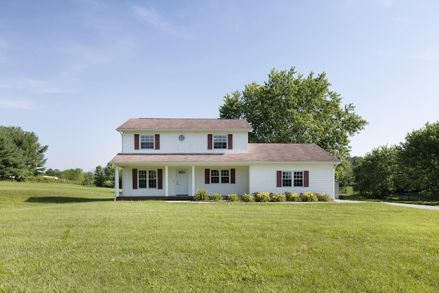 6704 Blacks Rd SW, Pataskala, OH 43062 - view of front of home with a front yard and covered porch