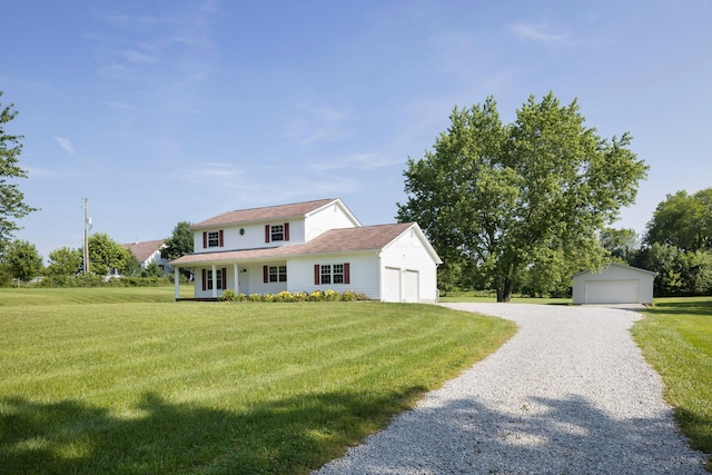 6704 Blacks Rd SW, Pataskala, OH 43062 - view of front of home with a garage and a front lawn