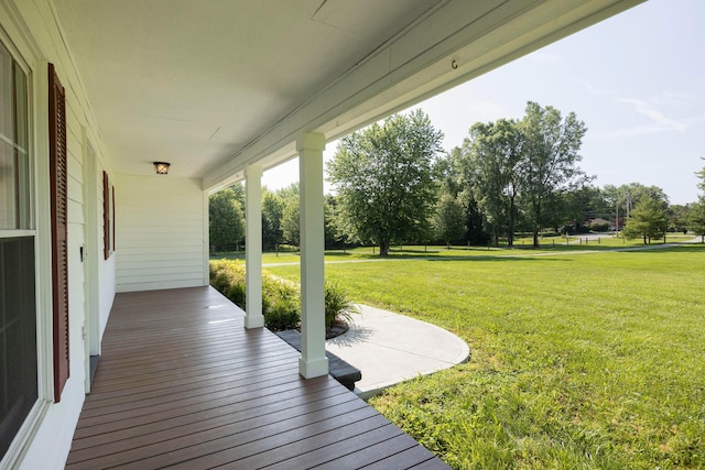 6704 Blacks Rd SW, Pataskala, OH 43062 - porch featuring a yard