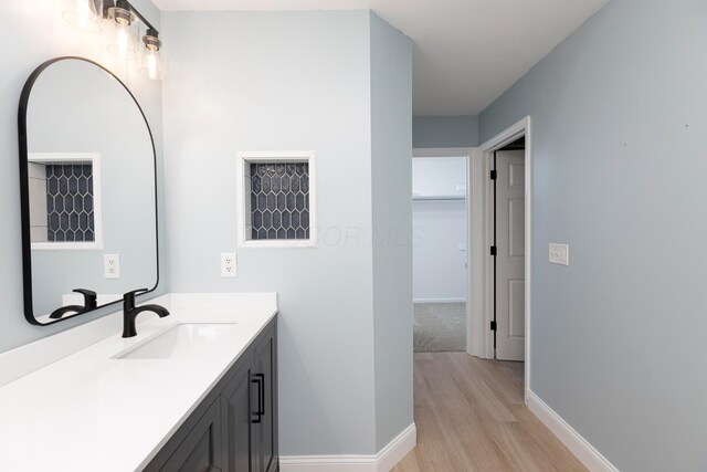 833 Moon Glow Ct, Columbus, OH 43230 - bathroom featuring wood finished floors and vanity