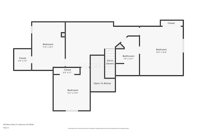 833 Moon Glow Ct, Columbus, OH 43230 - view of room layout