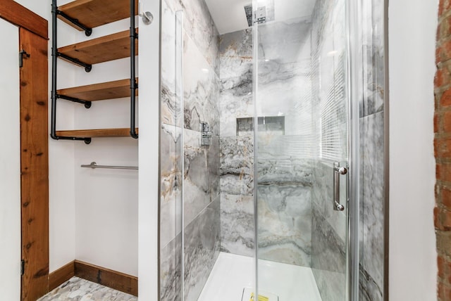 867-871 Delaware Ave, Columbus, OH 43215 - bathroom featuring a marble finish shower